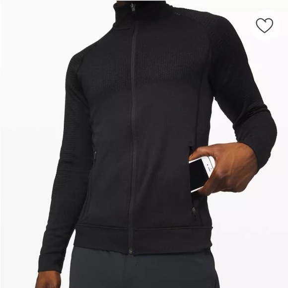 ⭐️Lululemon Engineered Warmth Jacket Merino Wool Full Zip Mock Neck L/S Sporty - Picture 1 of 10